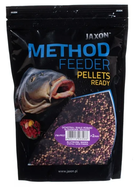 NextFish - Horgász webshop és horgászbolt - JAXON PELLETS METHOD FEEDER READY BLOODWORM/MAGGOTS 500g 2mm