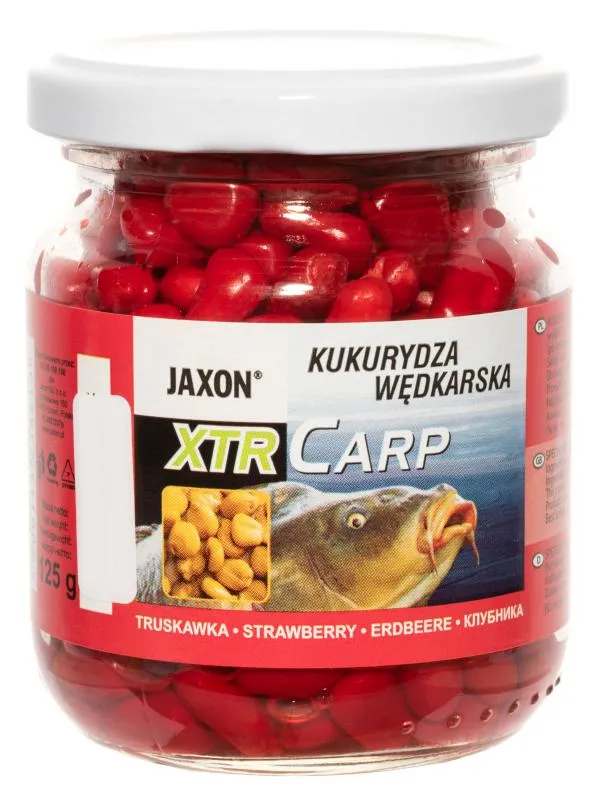 NextFish - Horgász webshop és horgászbolt - JAXON CORN-STRAWBERRY 125g epres kukorica