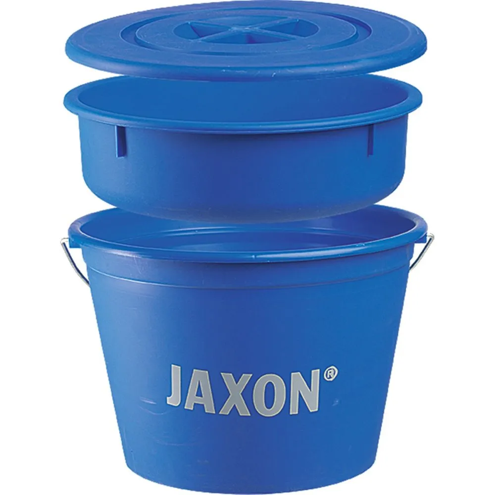 NextFish - Horgász webshop és horgászbolt - JAXON GROUNDBAIT BUCKET WITH LID AND BOWL 21l/9l