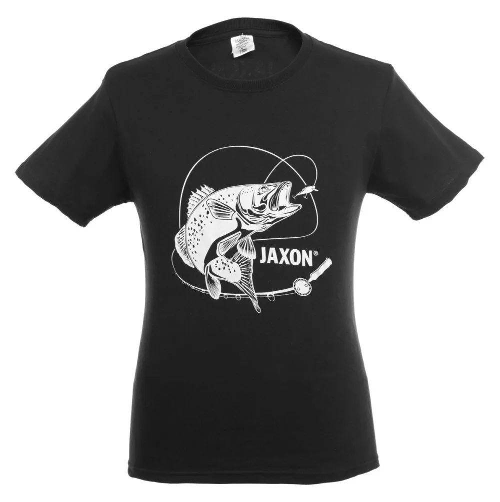 NextFish - Horgász webshop és horgászbolt - JAXON T-SHIRT BLACK - ZANDER XXL póló