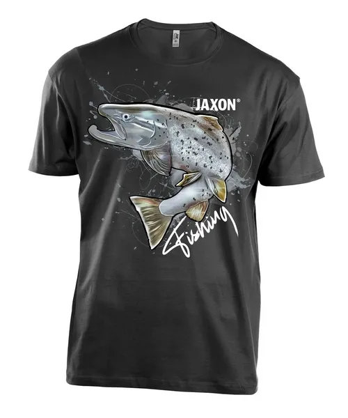 NextFish - Horgász webshop és horgászbolt - JAXON JAXON T-SHIRT BLACK - TROUT L