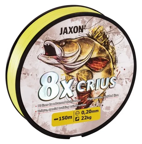 NextFish - Horgász webshop és horgászbolt - JAXON CRIUS 8X FLUO BRAIDED LINE 0,08mm 150m