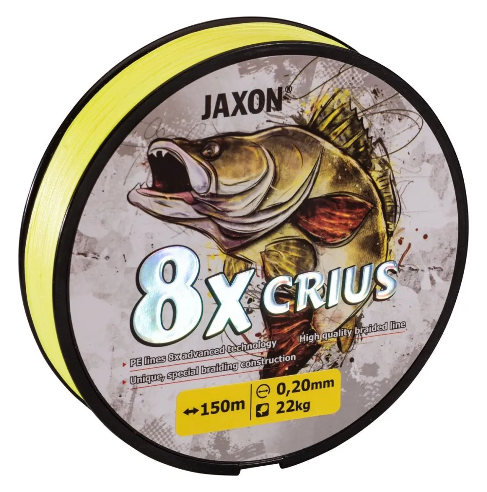 NextFish - Horgász webshop és horgászbolt - JAXON CRIUS 8X FLUO BRAIDED LINE 0,12mm 150m