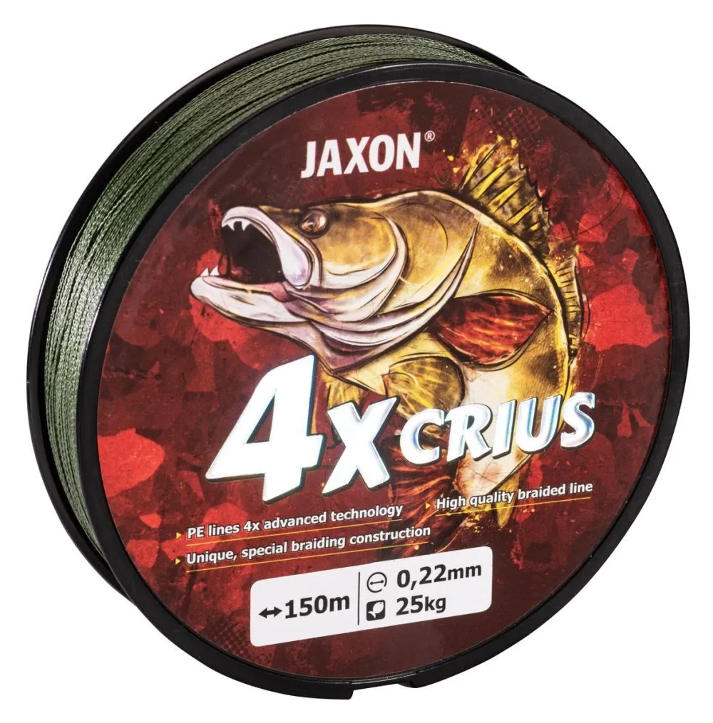 NextFish - Horgász webshop és horgászbolt - JAXON CRIUS 4X BRAIDED LINE 0,08mm 150m