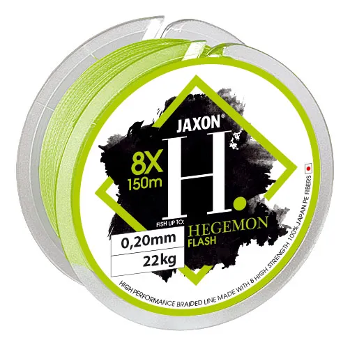 NextFish - Horgász webshop és horgászbolt - JAXON HEGEMON 8X FLASH BRAIDED LINE 0,08mm 150m