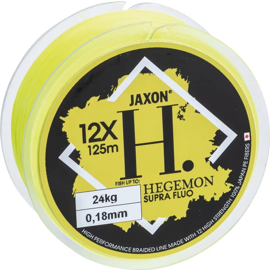 NextFish - Horgász webshop és horgászbolt - JAXON HEGEMON SUPRA 12X FLUO BRAIDED LINE 0,08mm 125m