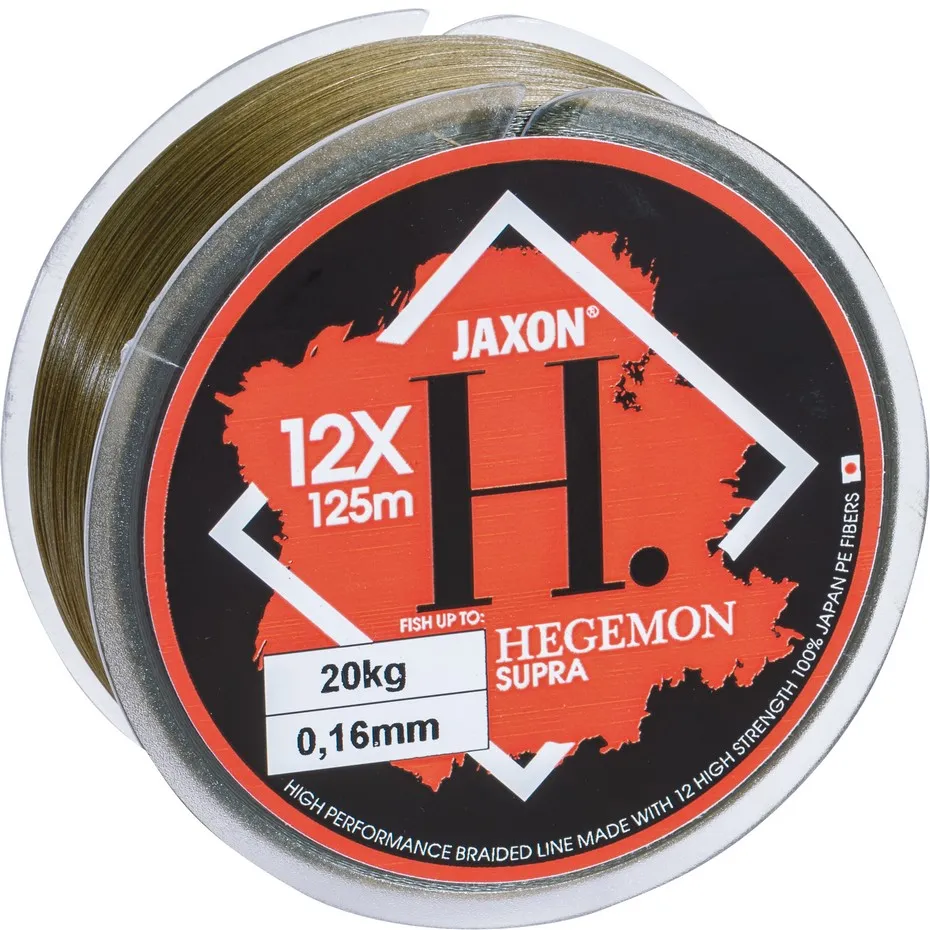 NextFish - Horgász webshop és horgászbolt - JAXON HEGEMON SUPRA 12X BRAIDED LINE 0,06mm 125m