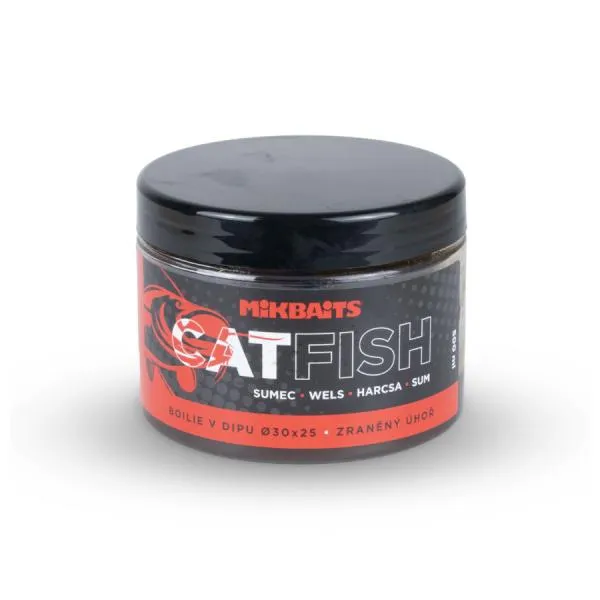 NextFish - Horgász webshop és horgászbolt - CATFISH – SEBZETT ANGOLNA  30x25 mm dippelt bojli  500ml