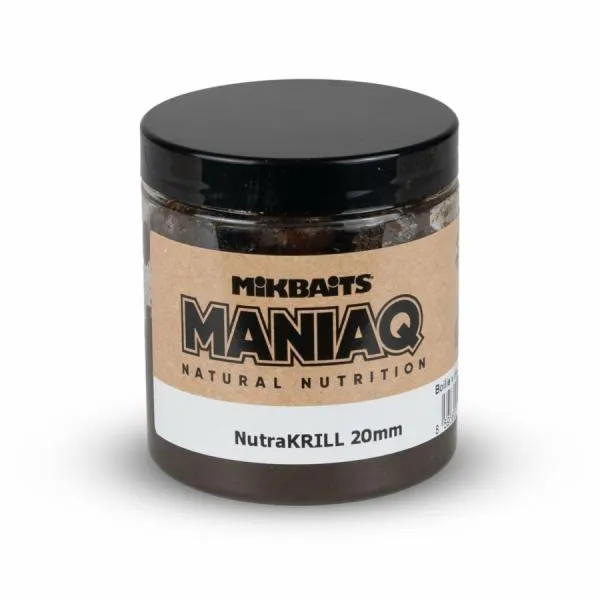 NextFish - Horgász webshop és horgászbolt - ManiaQ NUTRA KRILL Bojli in dip -250 ml   20mm