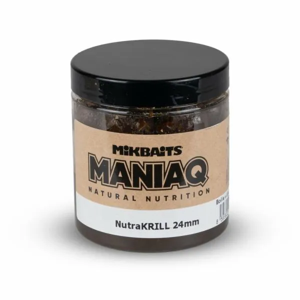 NextFish - Horgász webshop és horgászbolt - ManiaQ NUTRA KRILL Bojli in dip -250 ml   24mm