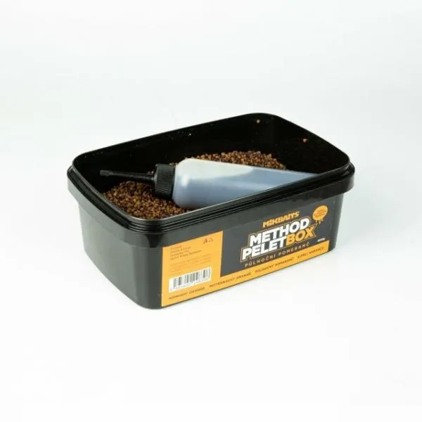 NextFish - Horgász webshop és horgászbolt - MIKBAITS METHOD PELET BOX NARANCS 400g + 120ml ACTIVATOR