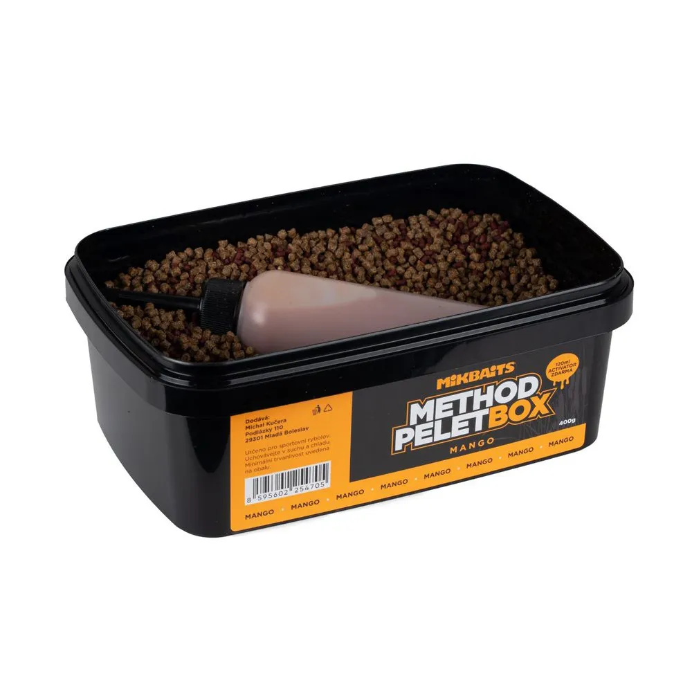 NextFish - Horgász webshop és horgászbolt - Method PelLet Box – Mango 400g + Activator 120ml