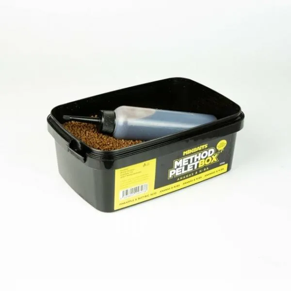 NextFish - Horgász webshop és horgászbolt - MIKBAITS METHOD PELET BOX ANANAS N-BA 400g + 120ml ACTIVATOR