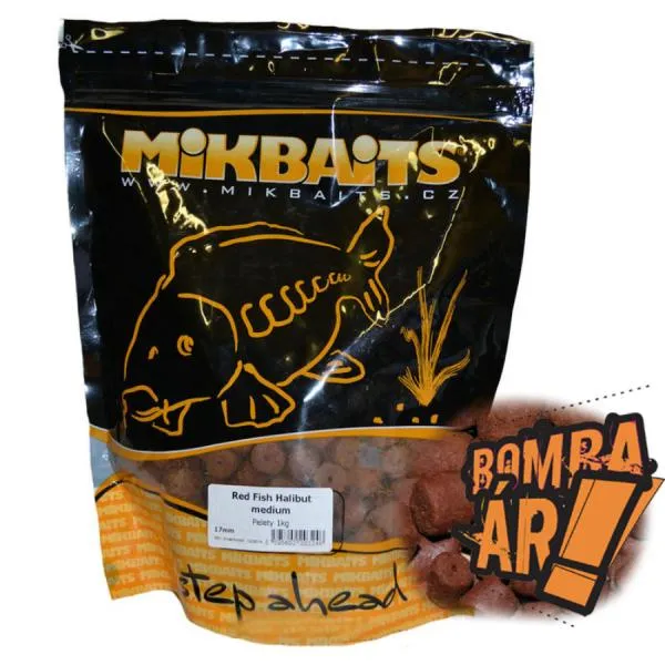 NextFish - Horgász webshop és horgászbolt - MIKBAITS RED FISH HALIBUT PELLET Fúrt – 21 mm 1 kg