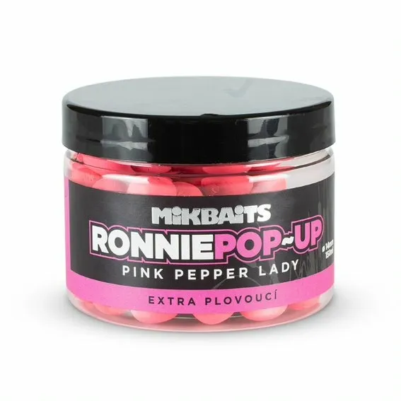 NextFish - Horgász webshop és horgászbolt - MIKBAITS RONNIE POP-UP FLUO PINK PEPPER LADY 14mm 150ml (MC0008)