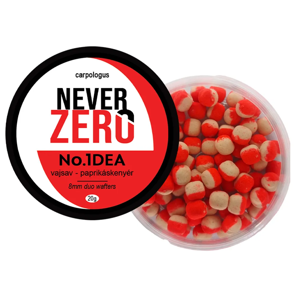 NextFish - Horgász webshop és horgászbolt - NEVER ZERO NO.1DEA (vajsav-paprikás kenyér) 8mm wafters