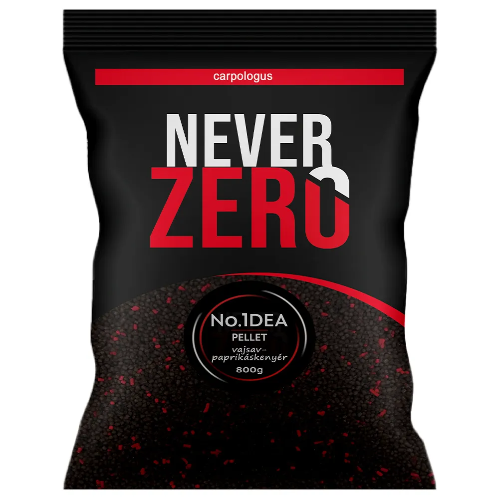 NextFish - Horgász webshop és horgászbolt - NEVER ZERO No.1dea (paprikáskenyér-vajsav) 2mm etető pellet pellet