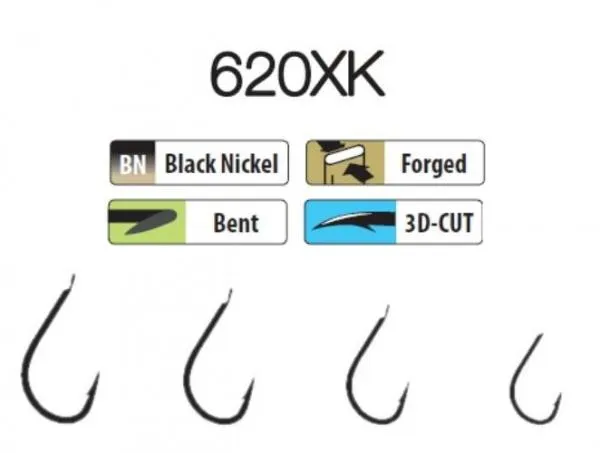 NextFish - Horgász webshop és horgászbolt - Trabucco XPS hooks 620XK 04 25 db/csg, horog