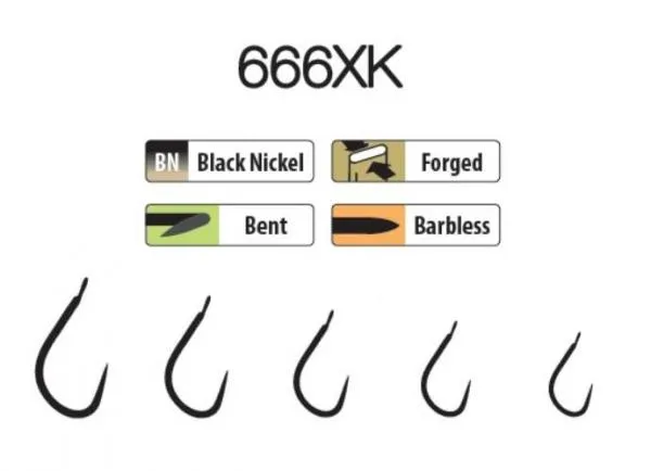 NextFish - Horgász webshop és horgászbolt - Trabucco XPS hooks 666XK 16 25 db/csg, szakáll nélküli horog