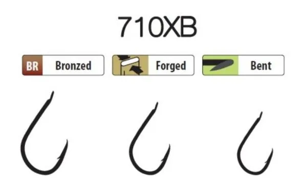 NextFish - Horgász webshop és horgászbolt - Trabucco XPS hooks 710XB 08 25 db/csg, horog