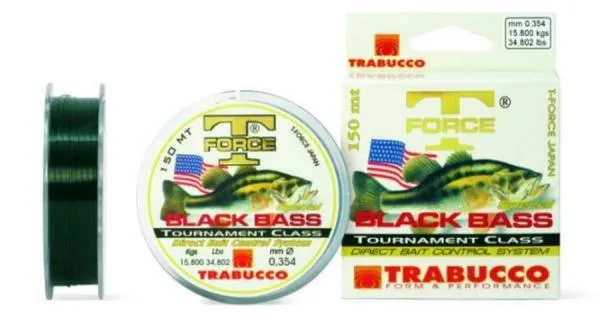 NextFish - Horgász webshop és horgászbolt - TRABUCCO T-FORCE BLACK BASS monofil zsinór 150m 0,205, 