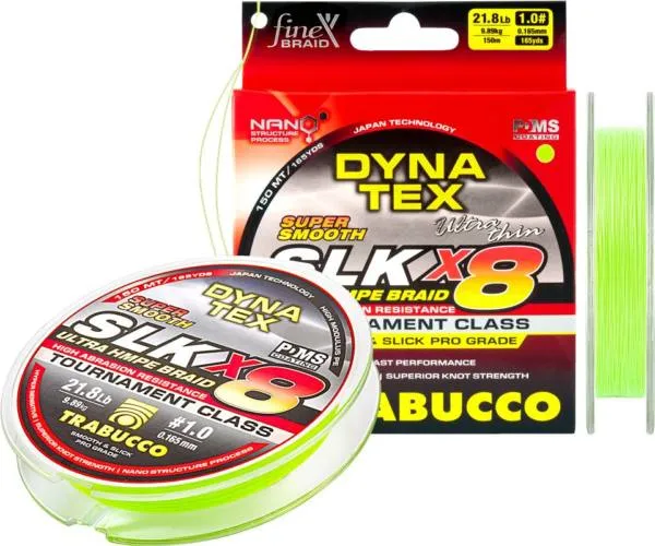 NextFish - Horgász webshop és horgászbolt - TRABUCCO DYNA-TEX SLK X8 SS 150m 0.104 FONOTT ZSINÓR