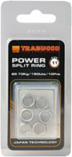 NextFish - Horgász webshop és horgászbolt - Trabucco Power Split Ring 11mm, kulcskarika 10 db/csg