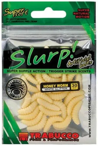 NextFish - Horgász webshop és horgászbolt - Trabucco Slurp Bait Honey Worm XL 25 db Na, gumi méhlárva