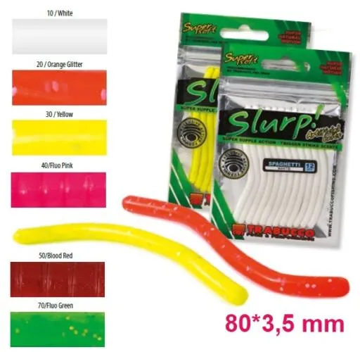 NextFish - Horgász webshop és horgászbolt - Trabucco Slurp Bait Spaghetti Fluo pink lágygumi csali