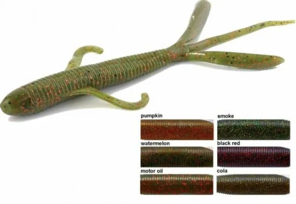 NextFish - Horgász webshop és horgászbolt - Rapture W. Crazy Lizard 12cm Pumpkin 10db lágygumi csali