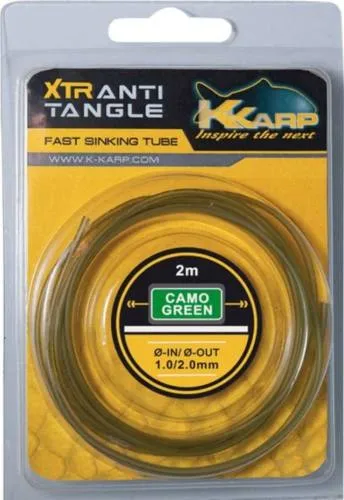 NextFish - Horgász webshop és horgászbolt - K-KARP XTR SINKING TUBE GREEN 200 cm 1,0-2,0mm, gubancgátló