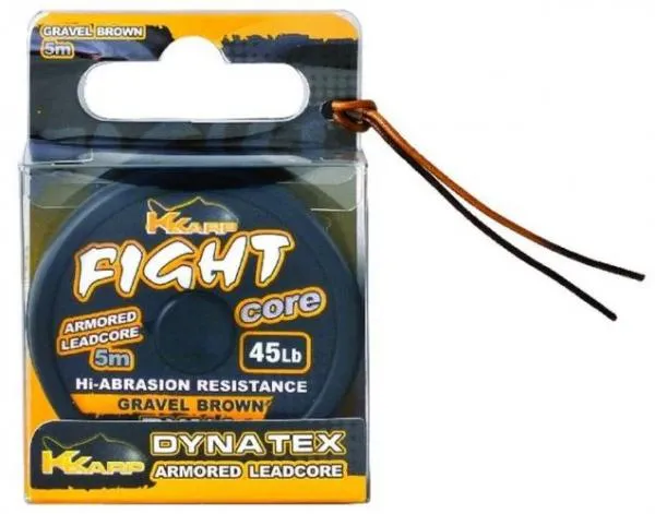 NextFish - Horgász webshop és horgászbolt - K-Karp DT FIGHT CORE 5m CAMOU GREEN 45lb, fonott előkezsinór