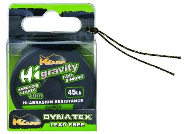 NextFish - Horgász webshop és horgászbolt - K-Karp DT HI-GRAVITY 10m CAMOU 45lb, fonott előkezsinór