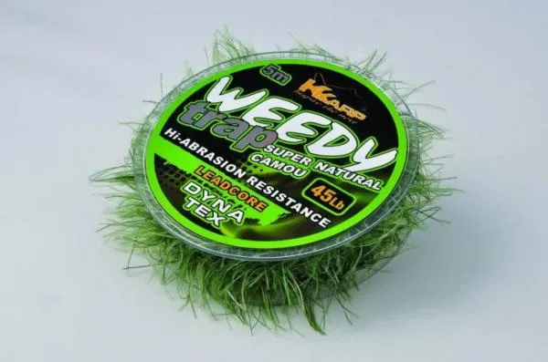 NextFish - Horgász webshop és horgászbolt - K-Karp DT WEEDY-TRAP LEADCORE 5m NATURAL 45lb, fonott előkezsinór