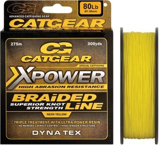 NextFish - Horgász webshop és horgászbolt - CATGEAR XPOWER BRAIDED 80lbs 300yds fonott zsinór