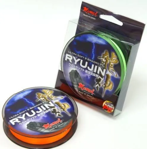 NextFish - Horgász webshop és horgászbolt - Momoi Ryujin PE 8 Braid 0,08 / 130 mt lime zöld fonott zsinór