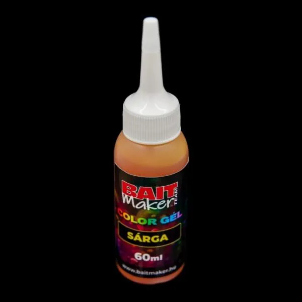 NextFish - Horgász webshop és horgászbolt - BAIT MAKER Color Gél Sárga 60 ml