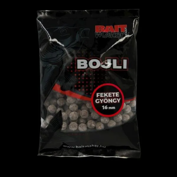 NextFish - Horgász webshop és horgászbolt - BAIT MAKER Bojli 16 mm Fekete Gyöngy 800 g