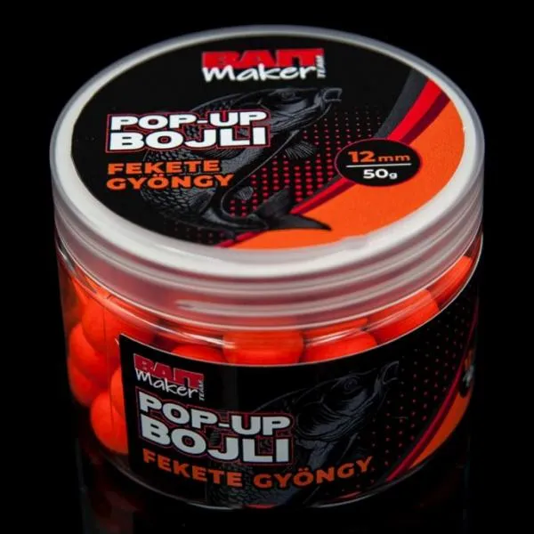 NextFish - Horgász webshop és horgászbolt - BAIT MAKER Pop Up Bojli 12 mm Fekete Gyöngy 50 g