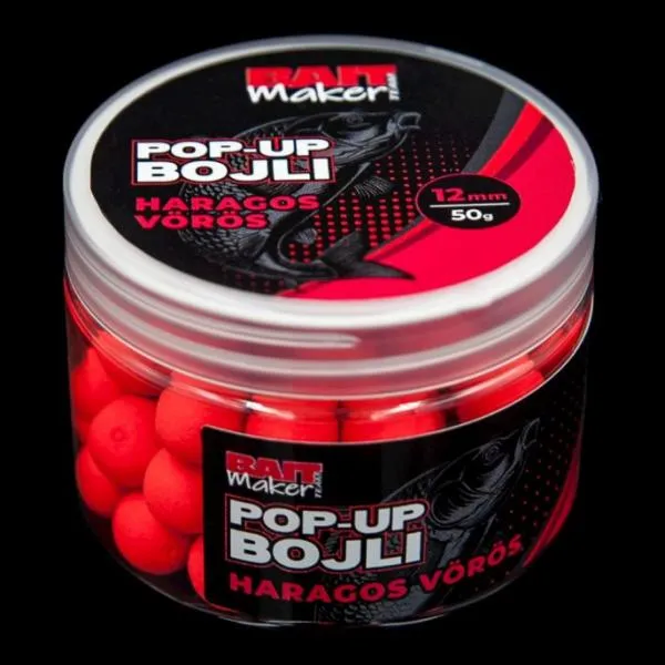 NextFish - Horgász webshop és horgászbolt - BAIT MAKER Pop Up Bojli 12 mm Haragos Vörös 50 g