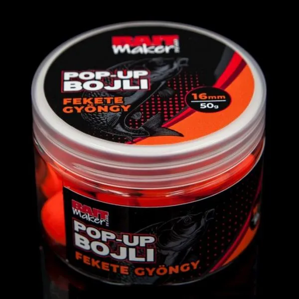 NextFish - Horgász webshop és horgászbolt - BAIT MAKER Pop Up Bojli 16 mm Fekete Gyöngy 50 g