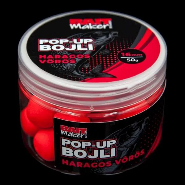 NextFish - Horgász webshop és horgászbolt - BAIT MAKER Pop Up Bojli 16 mm Haragos Vörös 50 g