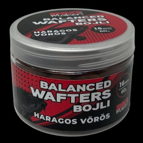 NextFish - Horgász webshop és horgászbolt - BAIT MAKER BALANCED WAFTER BOJLI HARAGOS VÖRÖS 16 MM