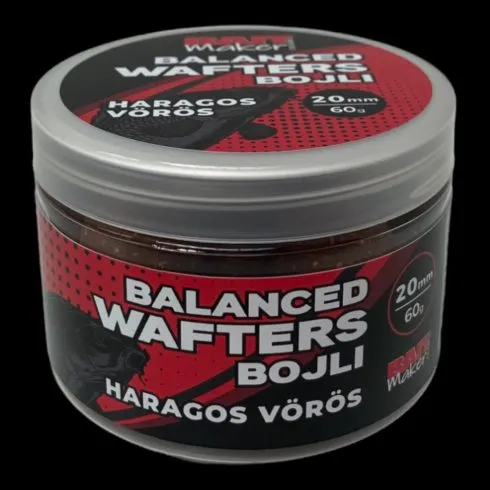 NextFish - Horgász webshop és horgászbolt - BAIT MAKER BALANCED WAFTER BOJLI HARAGOS VÖRÖS 20 MM