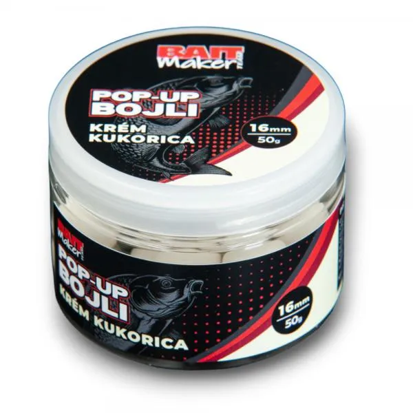 NextFish - Horgász webshop és horgászbolt - BAIT MAKER PPop Up Bojli 16 mm Krém Kukorica 50 g