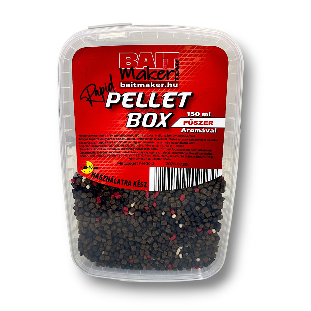 NextFish - Horgász webshop és horgászbolt - BAIT MAKER Rapid Pellet Box Fűszer aromával 400g+150ml