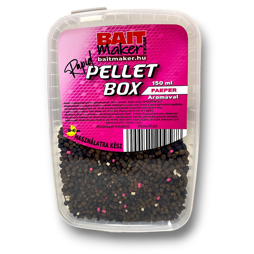 NextFish - Horgász webshop és horgászbolt - BAIT MAKER Rapid Pellet Box Faeper aromával 400g+150ml