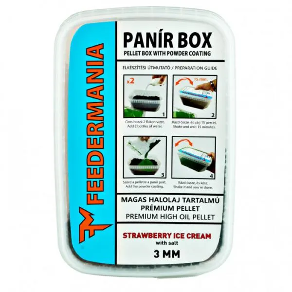 NextFish - Horgász webshop és horgászbolt - Feedermánia Panír Box 3 mm Strawberry Ice Cream Etető Pellet