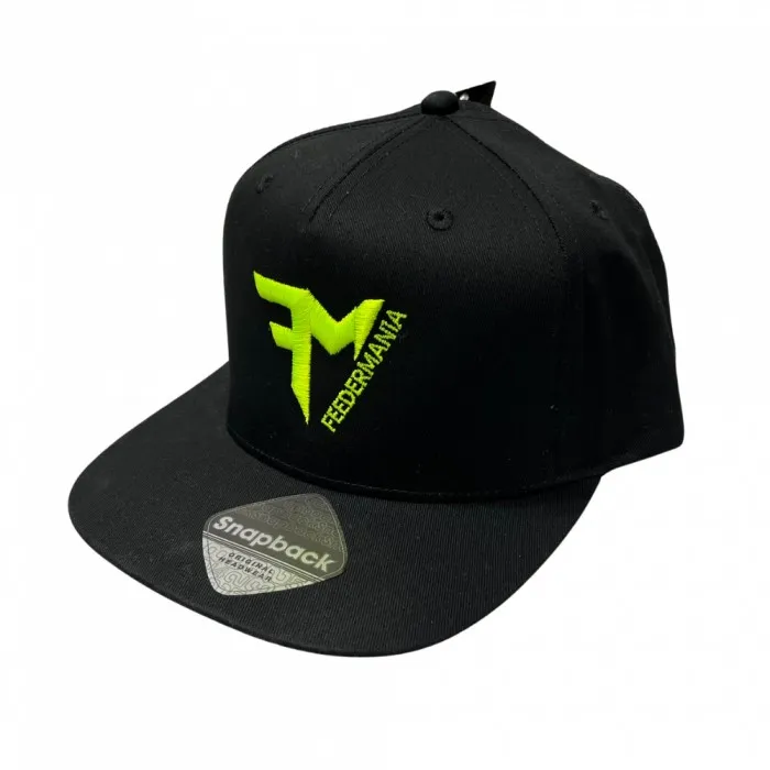 NextFish - Horgász webshop és horgászbolt - FEEDERMANIA BLACK SNAPBACK FLUO GREEN NEW 2024