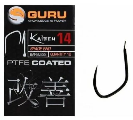 NextFish - Horgász webshop és horgászbolt - GURU Kaizen Hook Size 10 (Barbless/Spade End)